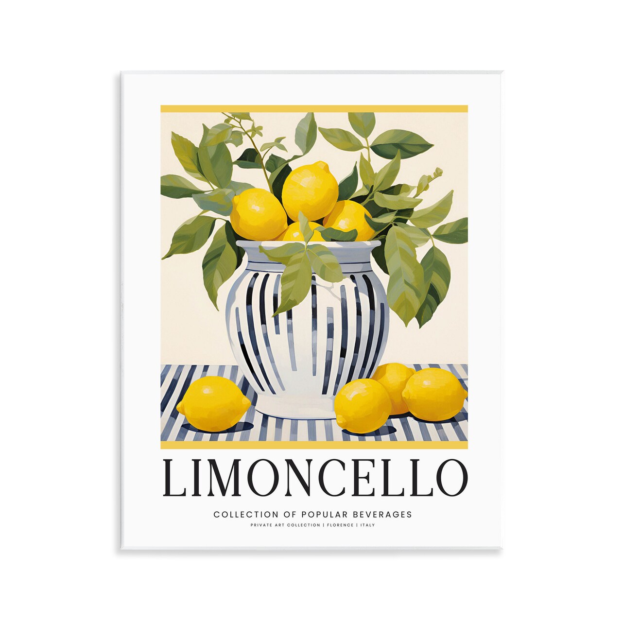 Stupell Industries Classic Kitchen Lemons Vase Wall Plaque By Lettered and Lined